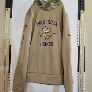 Nike Tan Minnesota Vikings Hoodie
